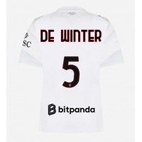 AC Milan Koni De Winter #5 Vieraspaita Naiset 2026-27 Lyhythihainen